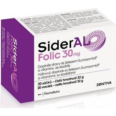 SiderAL Folic 30 mg vrecúška 20 ks