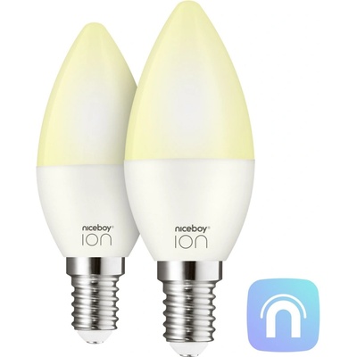Niceboy ION SmartBulb AMBIENT 4,5W E14 SET 2 ks, inteligentná žiarovka