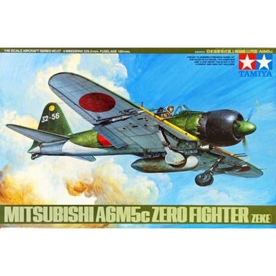 Tamiya 61027 A6M5c Model 52 Zero Zeke 1:48