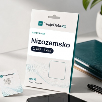 eSIM Nizozemsko 1 GB / 7 dní