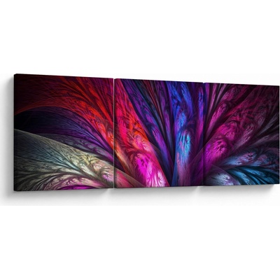 Abstraktní obraz stromu, třídílný 120x40 cm