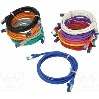 Goobay 69818 Patch S/FTP Kat: 6a RJ45 vidlice z obou stran lanko Cu