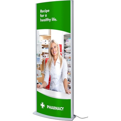 Jansen Display LED světelný totem ARCUATO 700x2000 mm – Hledejceny.cz