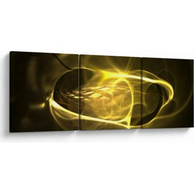 Moderný abstraktný obraz, trojdielne 120x40 cm