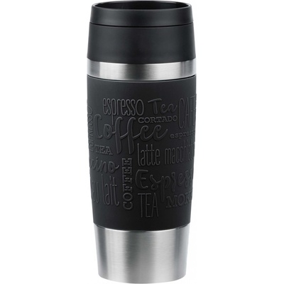 EmsaTravel Mug Classic cestovný hrnček 360 ml Čierna Nerezová oceľ