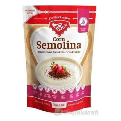 Liana Corn Semolina bílá kukuřičná krupice bezlepková 250 g