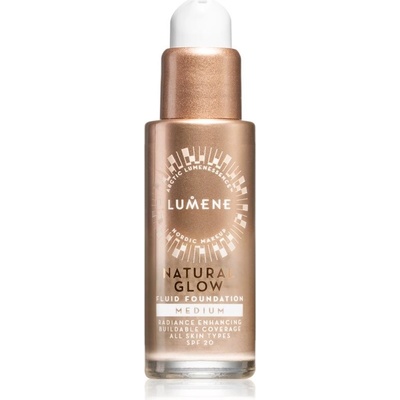 Lumene Natural Glow rozjasňující make-up pro přirozený vzhled SPF 20 2 Medium Cool 30 ml