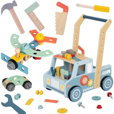 Tooky Toy Chodítko a aktivity pult s nářadím 2v1