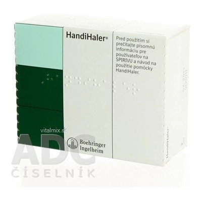 HandiHaler inhalátor inhalační aplikace kapslí přípravku Spiriva 1 ks