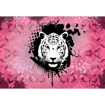 Preinterier FT4637 Fototapeta na stenu Tiger - ružový vlies 104cm x 70cm