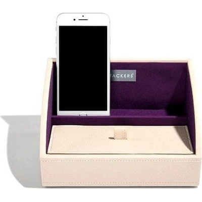 Stacker šperkovnica krémová purpurová Jewellery Box Layers Mini