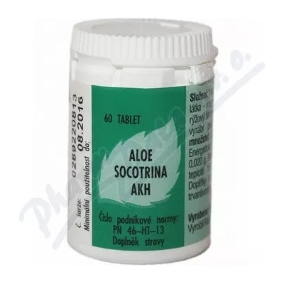 Radim Bakeš Galenická laboratoř Ostrava AKH Aloe socotrina 60 tablet