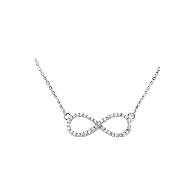 SRJ Jewellery Europe Retiazka z bieleho zlata s briliantmi 111525
