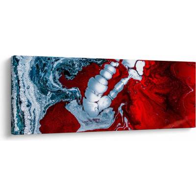 Obraz abstraktních skvrn, jednodílný 145x58 cm