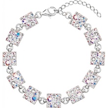 Swarovski strieborný náramok so krištálmi ab efekt 33047.2