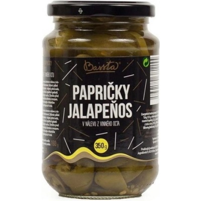 BASSTA Pálivé papričky jalapeňos ve slanokyselém nálevu 200 g – Hledejceny.cz