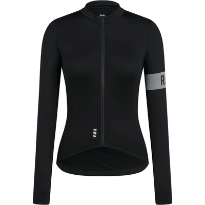 Rapha Women's Pro Team Long Sleeve Midweight Jersey II Black/White