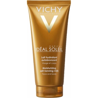 Vichy Ideal Soleil Auto Bronzant hydratační samoopalovací mléko na obličej a tělo 100 ml