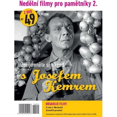 Nedělní filmy pro pamětníky 2. - Josef Kemr - 2 DVD pošetka