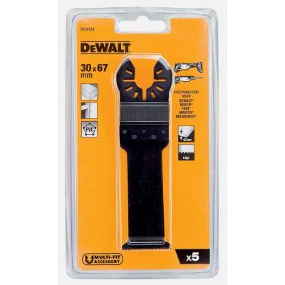 DeWALT DT20724 Pilové listy DT20703 pro řezání tvrdého dřeva, 30 x 67 mm, 5 ks