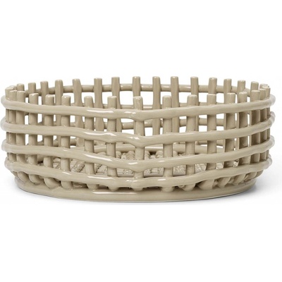 Ferm Living Mísa na ovoce keramika kašmírová 29 x 10 cm