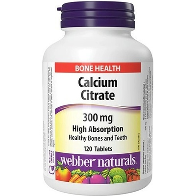 Webber Naturals Vápnik citrát 300 mg 120 tabliet