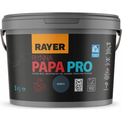 Rayer Tekutá lepenka PRO antracit 3 kg