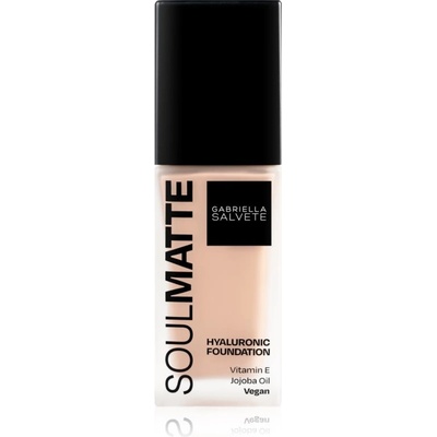 Gabriella Salvete Soulmatte Hyaluronic Foundation hydratační a zmatňující make-up 01N Porcelain Neutral 30 ml