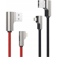 Aukey CB-AL01 Sada nabíjecích kabelů pro IPhone USB nylonový kabel - Lightning, 2m, 2ks
