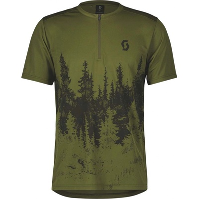 Scott TRAIL FLOW ZIP SS zelená