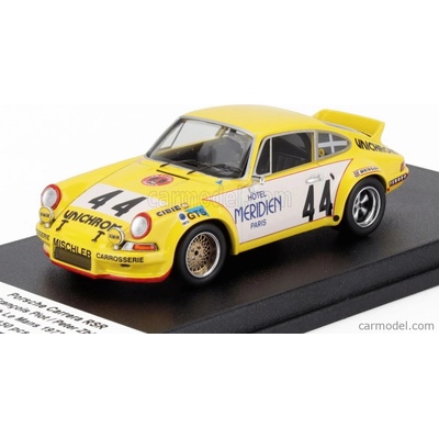 Carrera Trofeu Porsche 911 Rs Coupe N 44 24h Le Mans 1973 Jean Francois Piot Peter Zbinder Žlutá Bílá 1:43