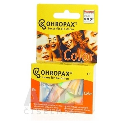 R&J R&J OHROPAX COLOR Ušní vložky v plastovém obalu 8 ks
