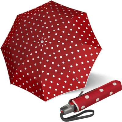 Knirps T.200 DOT ART RED elegantní dámský plně automatický deštník