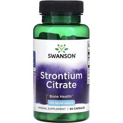 Swanson Strontium Citrate Stroncium citrát 340 mg 60 kapsúl