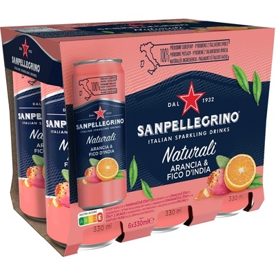 San Pellegrino pomeranč opuncie 6 x 330 ml
