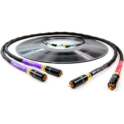 Gramofonový kabel:Tellurium Q Ultra Black II / RCA / 1m - Gramofony