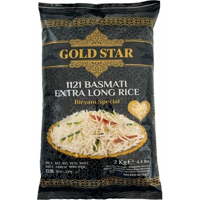 Gold Star dlouhá rýže 1121 Basmati 2 kg