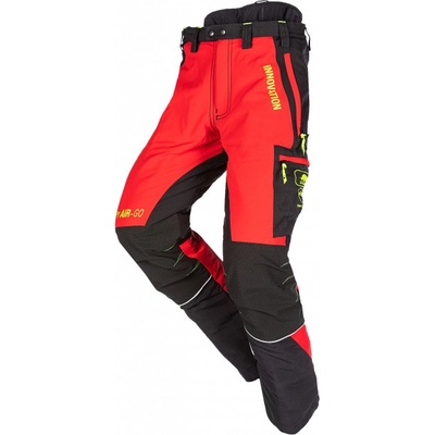 SIP Protection Protipořezové kalhoty 1SBD CANOPY AIR-GO červená -černá