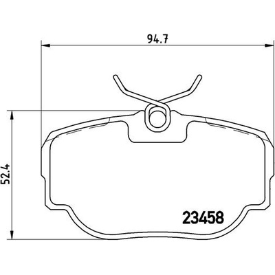 BREMBO Sada brzdových platničiek kotúčovej brzdy P44009