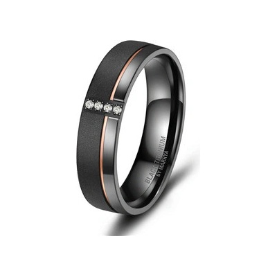 Marrya Dámský snubní prsten BLACK TITANIUM BT 04D