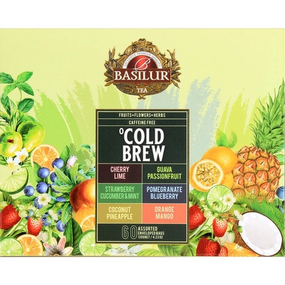 Basilur Cold Brew Assorted směs ovocných čajů 60 ks