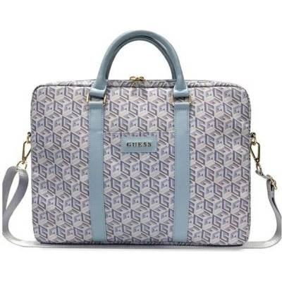 Guess Torba 16" blue GCube Stripes GUCB15HGCFSEB