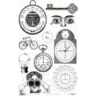 Rýžový papír 54x33 STEAMPUNK VINTAGE - Rice Paper 54x33 STEAMPUNK VINTAGE