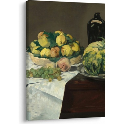 Obraz - Edouard Manet, Still Life with Melon and Peaches, reprodukcia, jednodielny 50x70 cm