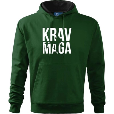 Nápis Krav Maga Cape s kapucí lahvově zelená – Hledejceny.cz