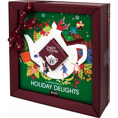 English Tea Shop BIO Vianočny čaj kolekcia Holiday Delights 32 vrecúšok