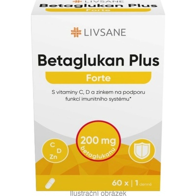 Livsane Betaglukan Plus 60 kapslí