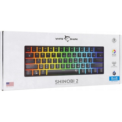 White Shark SHINOBI 2 Black Blue Switch GK-004211