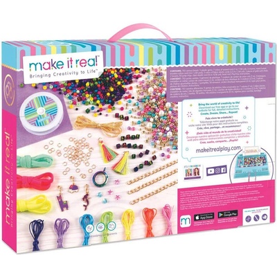 MAKE IT REAL Výroba šperků bižuterie pro děti kreativní set v krabici – Hledejceny.cz