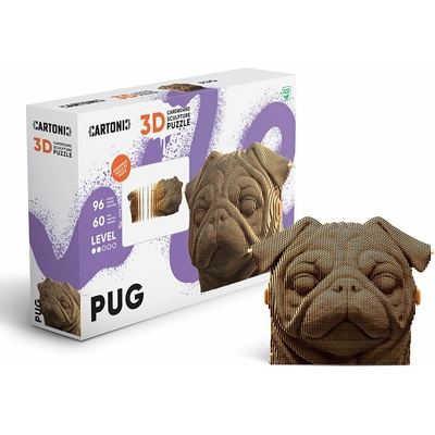 Cartonic 3D PUZZLE PUG 96 ks